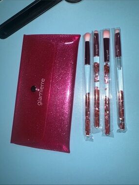 Glamierre Pink Luxe Glitter Eye Brush Set